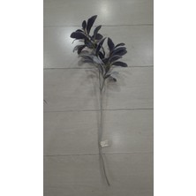 Yapay Çiçek Kuzu Kulağı Lamb's Ear Spray Flocked 28INCH Dark Blue Bitki Yaprak Yeşillik 1 Adet