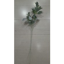 Yapay Çiçek Kuzu Kulağı Lamb's Ear Spray Flocked 28INCH Yeşil Bitki Yaprak Yeah Flower 1 Adet