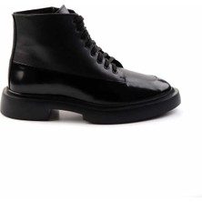 Mat Siyah Leather Erkek Bot & Bootie E02600024003