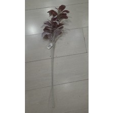 Yapay Çiçek Kuzu Kulağı Lamb's Ear Spray Flocked 28INCH Brown Bitki Yapraklı Yeşillik 1 Adet