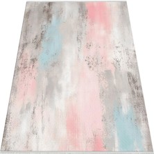 Pastel Renkli Modern Halı – Soft Geçişli Desen, Yıkanabilir, Kaymaz Taban
