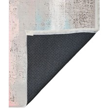 Pastel Renkli Modern Halı – Soft Geçişli Desen, Yıkanabilir, Kaymaz Taban