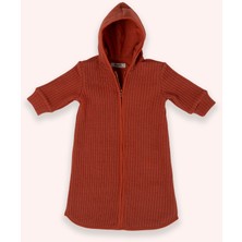 Kız Bebek Fermuarlı Kiremit Tulum