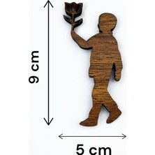 Anneler Günü Mesajlı Mdf Lazer Kesim Vitrin Dekorasyonu (Erkek Çocuk)
