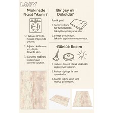 Minimal Eskitilmiş Halı - Krem ve Bej Tonlarında