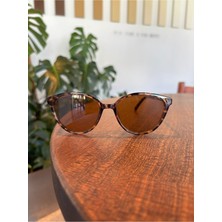 Tokyo Cat Eye Leopar 49 Ekartman Güneş Gözlüğü Kadın Erkek Hafif Çekik Küçük Gözlük