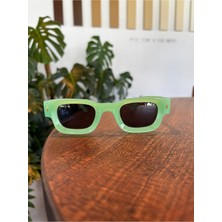 Funny Neon Yeşil Eğlenceli Güneş Gözlüğü Neon Yeşil Siyah Cam Unisex