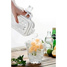 Katlanır Buz Küpü Kalıbı ve Içecek Şişesi Pratik Taşınabilir Buz Küpü Kalıbı Maker Su Şişesi Buzluk