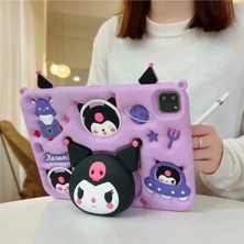 MMP Shop Apple iPad Pro 11 3. / 4. Nesil 11 Inç Uyumlu Kuromi Boyun Askılı Karakterli Çocuk Tablet Kılıfı
