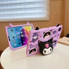 MMP Shop Apple iPad Pro 11 3. / 4. Nesil 11 Inç Uyumlu Kuromi Boyun Askılı Karakterli Çocuk Tablet Kılıfı