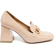 Bestello Tokalı Neolit Taban Kalın Topuklu 281-0401 Kadın Ayakkabı