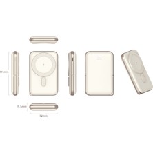 Nettech NT-PW33 15W + 20W Pd 10000 Mah Magsafe Powerbank (Krem)