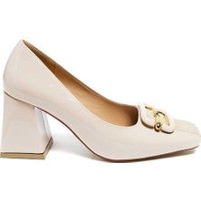 Bestello Tokalı Neolit Taban Kalın Topuklu 281-0402 Kadın Ayakkabı