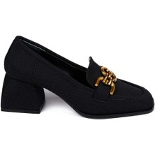 Bestello Tokalı Neolit Taban Kalın Topuklu 281-351 Kadın Ayakkabı