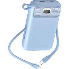 Nettech NT-PW34 20W + 15W Pd 15W 10000 Mah Taşınabilir Powerbank (Mavi)