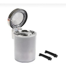 Tiger Marketing 7 Renkli Rgb LED Işıklı Lüx Oto Küllük Kapaklı Spor Araç Içi Küllük Araba Küllüğü