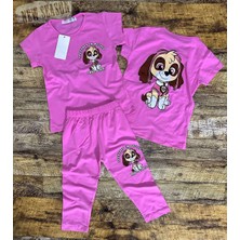 Narin Kids Paw Patrol Detaylı Yazlık Kız Çocuk Taytlı Alt Üst Takım