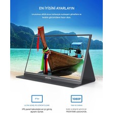 Arzopa S1 Table 15.6" 25 Ms  60Hz Full Hd IPS Ultra Ince Taşınabilir Monitör