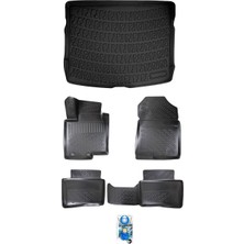 Volkswagen Polo 6r 2009-2017 Üst Kademe 3D Bagaj Havuzu ve Havuzlu Paspas+Asma Koku