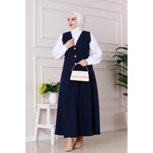 Cemre Yelekli Ikili Takım-Lacivert