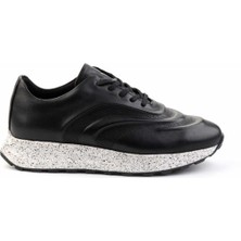 Bambi Siyah Leather Erkek Casual Ayakkabı E01556193043