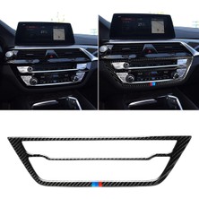 Bmw 5 Serisi G38 Karbon Fiber CD Paneli Dekoratif Sticker
