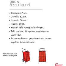 Pazar Arabası Yedek Çantası (Telli Model)
