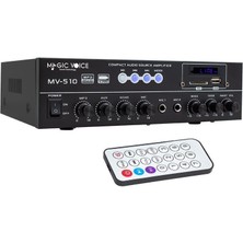 Magicvoice MV-510 50 Watt Usb-Sd-Bluetooth Girişli Hat Trafolu Anfi