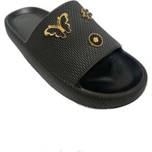 Moda Ayakkabı23 Moda Ayakkabı 58-78 Lorin Taşlı Suya Dayanıklı Kadın Terlik Ayakkabı