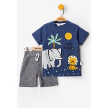 Yeni Şortlu Erkek Bebek Giyim Erkek Bebek Alt Ust Takım Erkek Bebek Takım Ikili Erkek Çocuk Takım