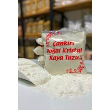 SETA Taş Değirmende Öğütülmüş Doğal Çankırı Kristal Kaya Sofra Tuzu Toz (1 kg) Mavi Etiket