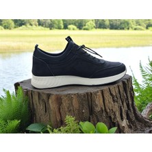 Hızır Shoes Nubuk Deri Siyah Erkek Spor Ayakkabı