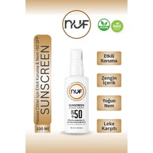 Nuf Kozmetik Nuf 50 SPF Tüm Ciltlere Uygun Güneş Kremi - Koruyucu Ve Nemlendirici 100 ml
