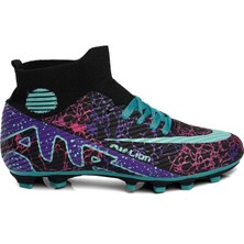 Yusufshoes Lion Boğazlı Çocuk Yetişkin Çoraplı Halı Saha Futbol Ayakkabısı