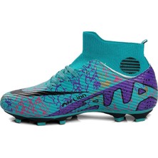 Yusufshoes Lion Boğazlı Çocuk Yetişkin Çoraplı Halı Saha Futbol Ayakkabısı