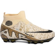 Yusufshoes Lion Boğazlı Çocuk Yetişkin Çoraplı Halı Saha Futbol Ayakkabısı