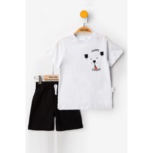 Köpekli Şortlu Erkek Bebek Alt Ust Takım Erkek Bebek Takım Ikili Erkek Çocuk Takım Erkek Bebek Giyim