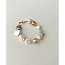 Eyla Collection Hakiki Amorf İnci Bileklik