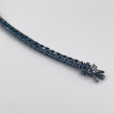 Onix Taşlı Siyah Rodajlı Su Yolu Gümüş Bileklik - 3mm Livora Jewelry