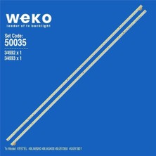 Weko Vestel 49UD9660  49'' Inç 2 Adet Tv LED Bar