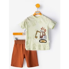 Kepçeli Erkek Bebek Alt Ust Takım Şortlu Erkek Bebek Takım Ikili Erkek Çocuk Takım Erkek Bebek Giyim