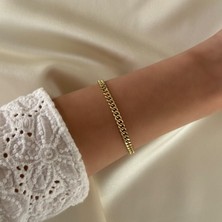 Gold Gurmet Paslanmaz Çelik Bileklik