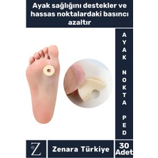 Gündelik Kullanım Konforlu Ayak  Baskı Basınç Azaltıcı Sünger Yastık Ayak Nokta Pedi 30 Adet