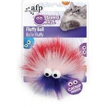 AFP Furry Ball - Tüylü Renkli Top Oyuncak Kırmızı