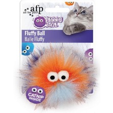 AFP Furry Ball - Tüylü Renkli Top Oyuncak Turuncu