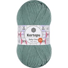 Kartopu Baby One Tüylenmeyen El Örgü İpi Yünü Azur K493 100 g Anti-Pilling Özelliği ile