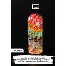 Sertifikalı Cam Tüp Içerisinde 7 Çakra Kırık Doğal Taş (Deliksiz)