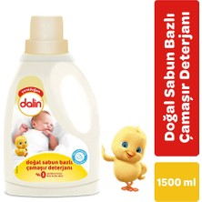 Dalin x 2 Adet Sensitive Doğal Sabun Bazlı Sıvı Çamaşır Deterjanı 1500 ml ve x 2 Adet Sıvı Çamaşır Deterjanı 1500 ml