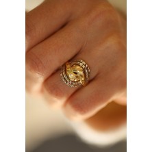 14 Ayar Altın Taşsız Kalemli Anne Yüzük 6