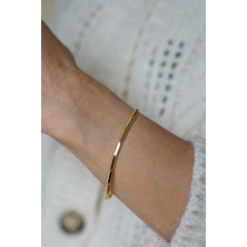 14 Ayar Altın Işıltılı Ajda Bileklik